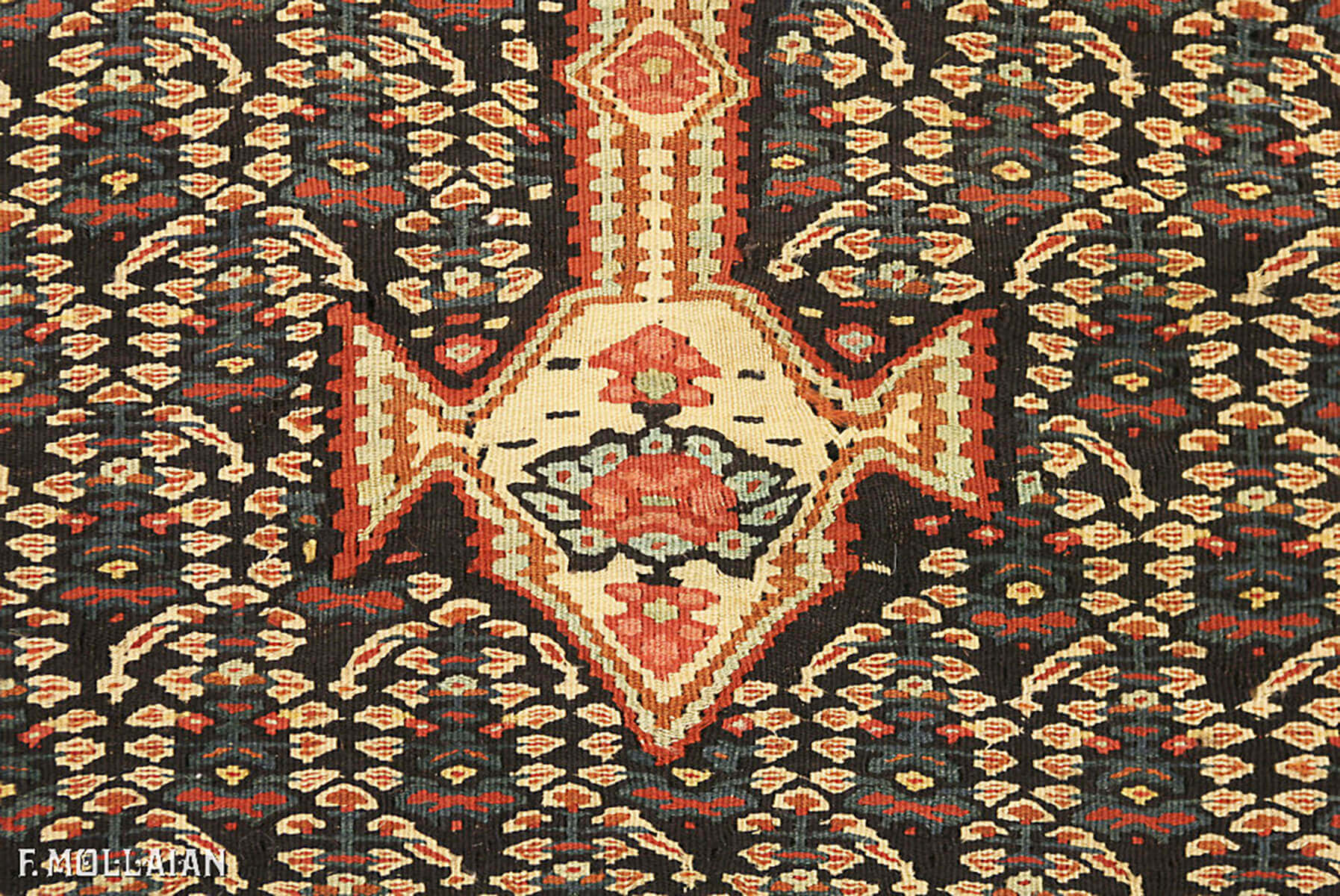 Antigua Persa Kilim Senneh n°:54798824